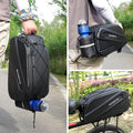Rainproof bicycle rear rack bag from Lankeleisi-Bikes, mounted on a bike rear rack for carrying essentials in all weather conditions.