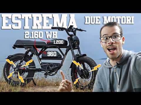Supervýkonné elektrické kolo s dvojitými motory a obrovskou baterií: Lankeleisi X Black Knight